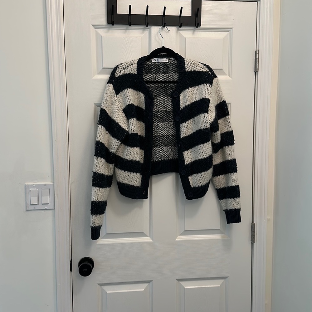 ZARA Striped Cardigan